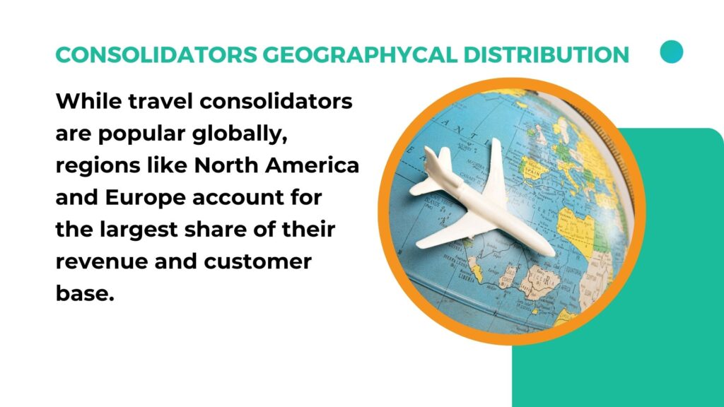 Travel consolidator statistics -geographical spread